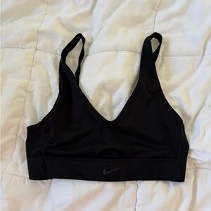 Nike Women's Black V-Neck Sports Bra